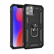 MaxMobile maska za Motorola Edge 40 Pro ANTI-SHOCK WITH RING: crna