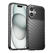 HURTEL OVITEK THUNDER CASE SILIKONSKI OVITEK ZA IPHONE 16 PLUS ČRN, (21898322)