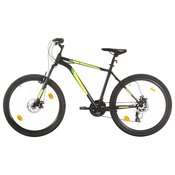 vidaXL Brdski bicikl 21 brzina kotaci od 27,5  okvir od 42 cm crni