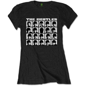 The Beatles Hard Days Night Faces Mono Black M Ženske Majica