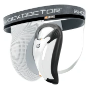 SHOCK DOCTOR Suspenzor sa Bio-flex cašicom, Sivo-crni