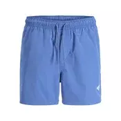 JACK & JONES Kratke kopalne hlače JPSTMAUI TROPIC  modra