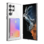 Ovitek Ringke Fusion Card za Samsung Galaxy S22 Ultra - clear