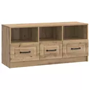 vidaXL TV omarica Artisan hrast 102 x 34,5 x 47 cm Inženirski les
