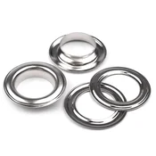 Vpenjalke s podložko notranji O22 mm / zunanji O34 mm - nikelj (100 parov)