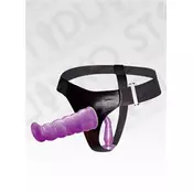 DILDO STRAP ON DOUBLE PURPLE