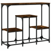 MAISON CHIC konzolna miza - miza ob steni dimljen hrast 89,5x28x76 cm inženirski les, (21785836)