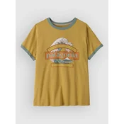 Patagonia Great Waves Ringer ženska majica lynx tan