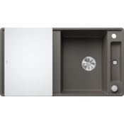 Blanco pomivalno korito AXIA III 5 SF InFino SILGRANIT desko steklo, z daljinskim upravljanjem. - SIVI VULKAN