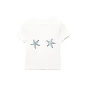 Pull&Bear Majica ESTRELLAS MERMAID nebeško modra/bela