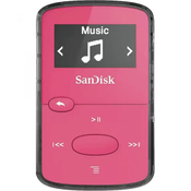 SanDisk Clip Jam MP3 reproduktor, 8 GB, ružicasti