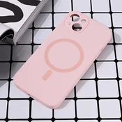 Maska za iPhone 13 6.1 roze Magsafe Pure color