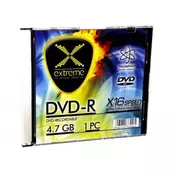 Extreme dvd-r1168 4,7gbx16 slim case 1 kom