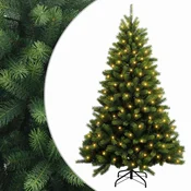 Vidaxl Umetno Zložljivo Božično Drevo 240 cm 300 LED Toplo bela