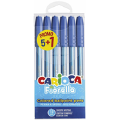 Carioca Fiorella Colored Pens Blue - 6 kos.