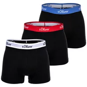 3PACK moške boksarice S.Oliver črne (JH-34B-45972549) M