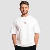 GymBeam Shaker Boxy T-shirt White