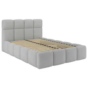 Tapacirani Krevet Cloudy 140/200 cm , srebrna