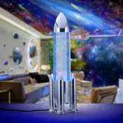 Reality Leuchten LED namizna svetilka Apollo, titanova barva, višina 33 cm, RGB, USB - Dnevna soba/jedilnica - Mladostno bivanje - Plastika