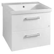 VEGA Vanity Unit 62x50x43,6cm, 2x predal, bela - Bela - 62x50x43,6 cm - Aqualine - VEGA - 24 - MDF/laminat - 620 - 500 - 436 - 14