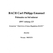 BACH C.PH.E.:SONATE G MOL NOTE