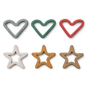 liewood set 6 modelov za pripravo piškotkov svend holiday multi mix