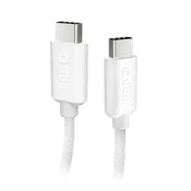 slomart Kabel SBS TECABLETISSUETCCG USB-C - USB-C 1,5m 60W v oplet - siv