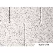 PRANA PLOCA 20x20x6cm bijelo-crna