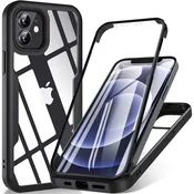 Techsuit – ColorVerse 360 Series obojestranska zaščitna maska za iPhone 12 – črna