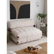 Atelier del Sofa Dvosed na razvlacenje Fold Kadife 2 120x24x75cm Beli