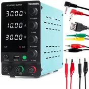 Zasilacz laboratoryjny SPS-C3010 30V 10A + Przewody do zasilacza 60cm