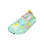 PLAYSHOES Čevelj za na plažo/kopanje Einhorn modra/rumena/meta/bela