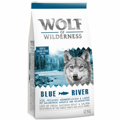 Wolf of Wilderness Mini Blue River - losos Varčno pakiranje: 5 x 1 kg