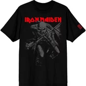 Iron Maiden Majica 50 Trooper Crop Grey Unisex Black L