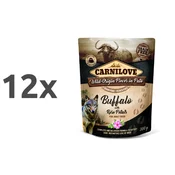 Carnilove Dog Adult - bivol & rožni listi, vrečka 300g 12 x 300 g