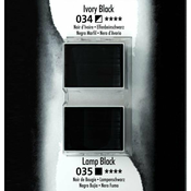 Daler Rowney Akvarelna barva Aquafine set 2 ivory black/lamp black