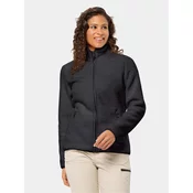 JACK WOLFSKIN Funkcionalna jopa iz flisa High Curl, črna