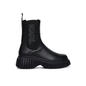 KARL LAGERFELD Škornji Kreeper Wedge KL44460 Črna