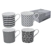 Heritage, komplet 4 skodelic - Shades of Grey (FBCh)