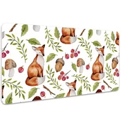 Decormat Namizna podloga Fox and forest fruit 120x60 cm