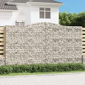 vidaXL vidaXL Obokane gabion košare 6 kosa 400x50x220/240 cm pocinkano železo, (21000275)