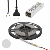 Set LED trak 9,6W/m 4200K 5m + napajalnik 60W + priključna vrvica