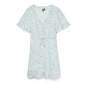 VERO MODA Dolga srajca VMALBA  svetlo modra / temno zelena / bela