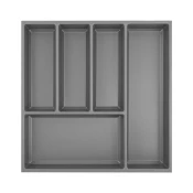 Vložek za jedilni pribor Sky, 470x53x473 mm, KB 550 mm, umetna masa, siv