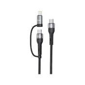 Digicell 2u1 Rapid Series Braided kabal - Black