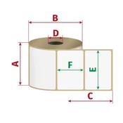 Zebra Etikete Z-Select 2000D, votlina: 76 mm, premer: 200 mm, 102x152 mm, 1142 etiket na zvitek