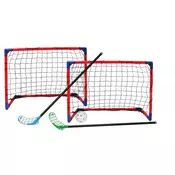 CROSS Floorball set za igru s 2 palicama i 2 golovima - Woodyland