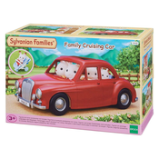 Sylvanian Families družinski potovalni avto z vozičkom in avtosedežem, rdeč