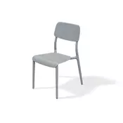 Prosperplast Plastični stol RIMO, siv, 55,5 x 47,5 x 84 cm