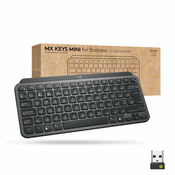 Logitech MX Keys Mini for Business -keyboard - podświetlenie - bezprzewodowa - Bluetooth LE - QWERTY - English INT - graphite